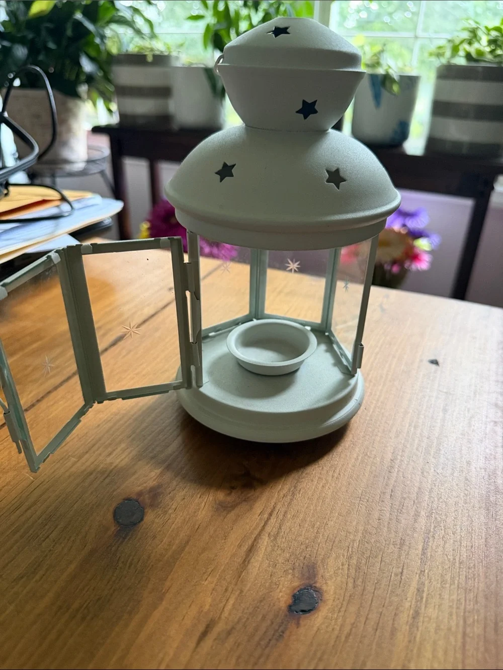 White Star Cutout Lantern - Home Accents